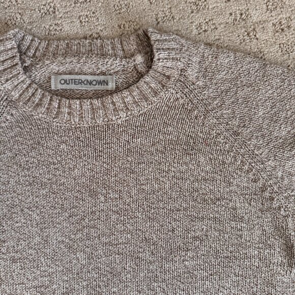 Outerknown Men’s Hemisphere Sweater - Oatmeal - Picture 4 of 6